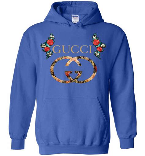 white gucci hoodie with flowers